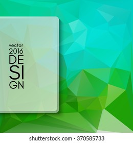 Colorful triangular abstract design template. Vector illustration.