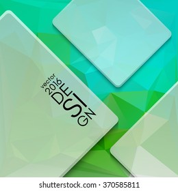 Colorful triangular abstract design template. Vector illustration.