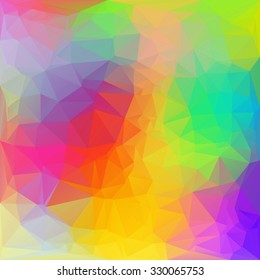 Colorful triangular background with triangular & polygonal geometric shapes and vibrant stylish color tones.