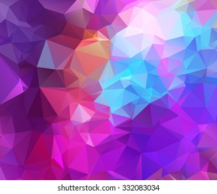 Colorful triangular background with triangular & polygonal geometric shapes and vibrant stylish color tones.