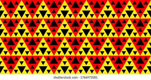 Colorful Triangular Seamless Pattern.  Vector Illustration Geometric Background Art