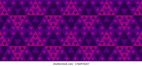 Colorful Triangular Seamless Pattern.  Vector Illustration Geometric Background Art