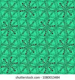 Colorful Tribal Ethnic Festive Abstract Floral Pattern. Geometric zentangle mandala frame border.