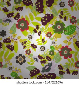 Colorful Tribal Ethnic Festive Abstract Floral vector Pattern. Geometric zentangle mandala frame border.