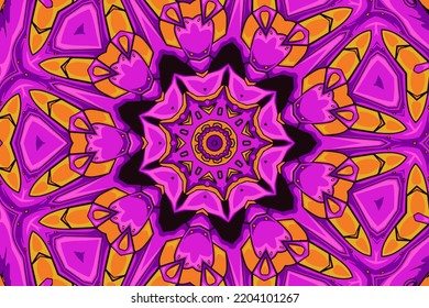 Colorful Tribal Ethnic Festive Abstract Floral Vector Pattern