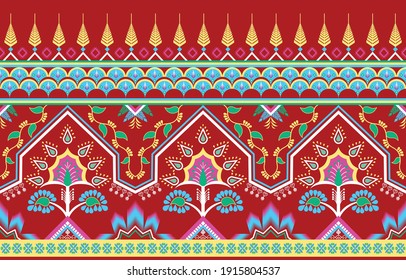 Colorful tribal geometric pattern Ethnic vector textures, traditional ornaments, designs for pattern fabrics, rugs, backgrounds, skirts, cushions and more.