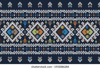 Colorful tribal geometric pattern Ethnic vector textures, traditional ornaments, designs for pattern fabrics, rugs, backgrounds, skirts, cushions and more.