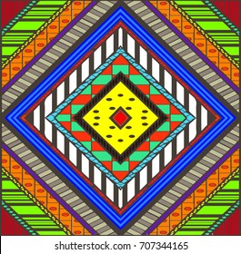 Colorful tribal pattern wallpaper vector
