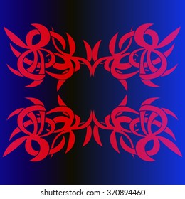 Colorful tribal patterns. Vector graphic eps10.