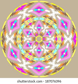 Colorful tribal seamless pattern