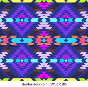 Colorful tribal seamless pattern