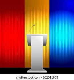Colorful tribune vector background