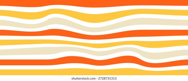 Colorful Trippy Wave Seamless Pattern. Line Psychedelic Wavy Seamless Pattern. Vector Swirl Marble Background