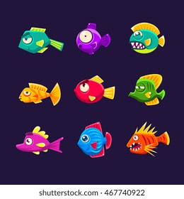 Colorful Tropical Fish Set