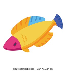 Colorful tropical fish swimming underwater in the ocean