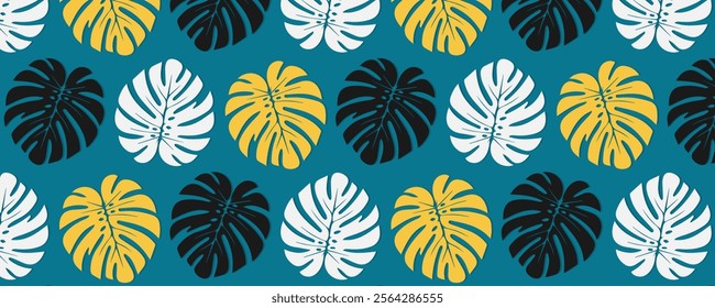  colorful tropical seamless pattern. nature floral abstract background.