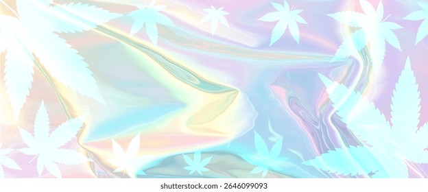 Colorful Tropical Summer Gradient with Palm Leaf Shadow for Posters and Banners