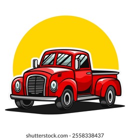 colorful truck car cartoon mascot