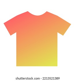Colorful T-Shirt Gradient Art Vector