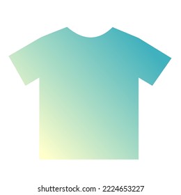 Vector de arte de gradiente de camiseta colorido