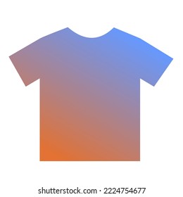 Colorful T-Shirt Gradient Art Vector