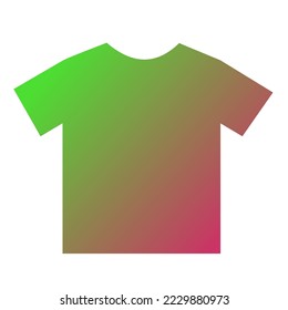 Colorful T-Shirt Gradient Art Vector