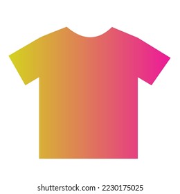 Colorful T-Shirt Gradient Art Vector