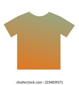 Farbige T-Shirt-Farbverlauf-Vektorgrafik