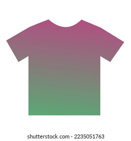 Vector de arte de gradiente de camiseta colorido
