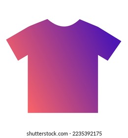 Colorful T-Shirt Gradient Art Vector