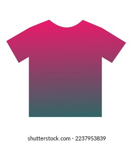 Colorful T-Shirt Gradient Art Vector