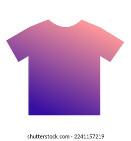 Colorful T-Shirt Gradient Art Vector