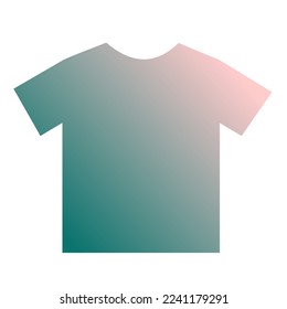 Colorful T-Shirt Gradient Art Vector