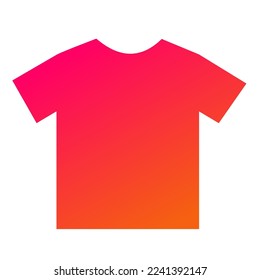 Colorful T-Shirt Gradient Art Vector