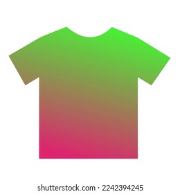 Colorful T-Shirt Gradient Art Vector