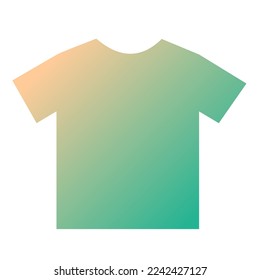 Farbige T-Shirt-Farbverlauf-Vektorgrafik