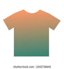 Colorful T-Shirt Gradient Art Vector