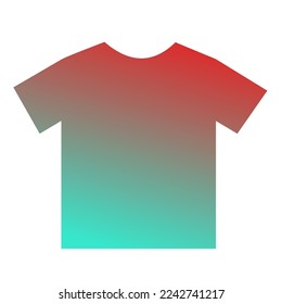 Colorful T-Shirt Gradient Art Vector