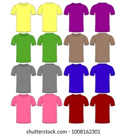 Colorful T-shirt Mockups Design Templates