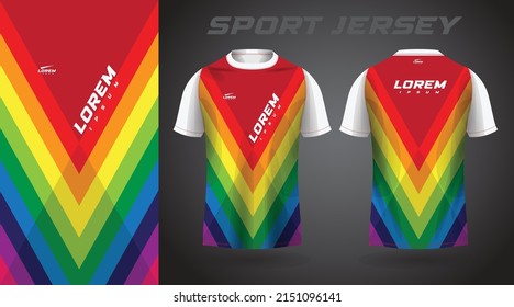 colorful t-shirt sport jersey design