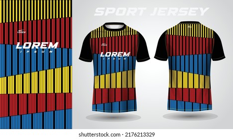 colorful t-shirt sport jersey design
