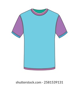 Colorful T-Shirt Vector design, and black background