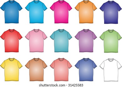 Colorful t-shirts