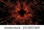 Colorful Tunnel Background. Abstract techno digital background. Big data visualization. Data flow information. Concept of digital communication. Wormhole. 3d vector illustration.