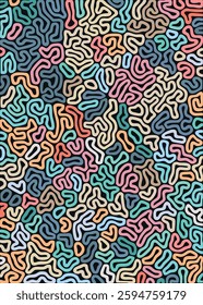 Colorful turing pattern background. Colorful turing pattern cover. Abstract background