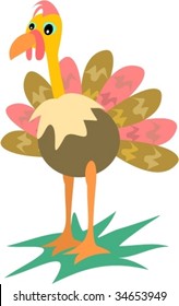 Colorful Turkey Vector