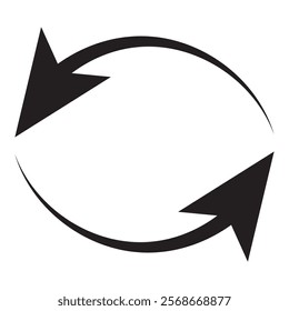 Colorful turn arrows. Illustration for design right left circle arrows.