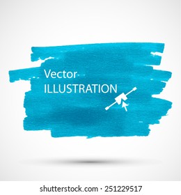 Colorful turquoise vector marker stain