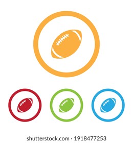 Colorful Turtle Football With Rings
