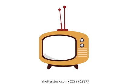 Colorful  TV  Design in Vector Style.